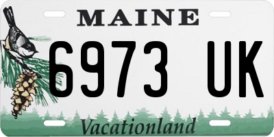 ME license plate 6973UK