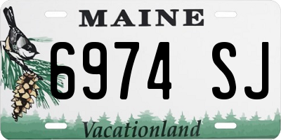 ME license plate 6974SJ