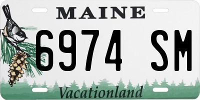 ME license plate 6974SM