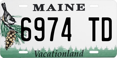 ME license plate 6974TD
