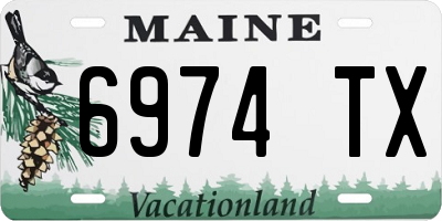 ME license plate 6974TX