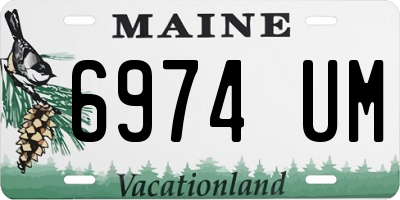 ME license plate 6974UM