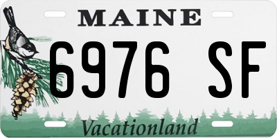 ME license plate 6976SF