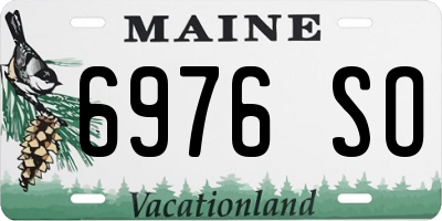 ME license plate 6976SO