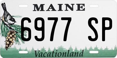 ME license plate 6977SP