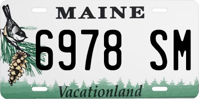 ME license plate 6978SM