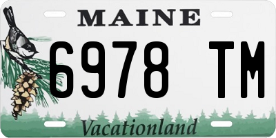 ME license plate 6978TM