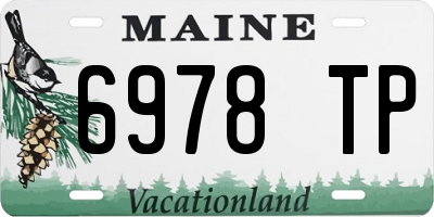 ME license plate 6978TP