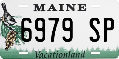ME license plate 6979SP