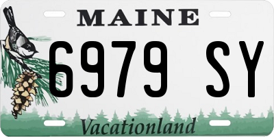 ME license plate 6979SY