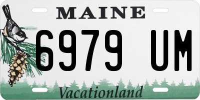 ME license plate 6979UM