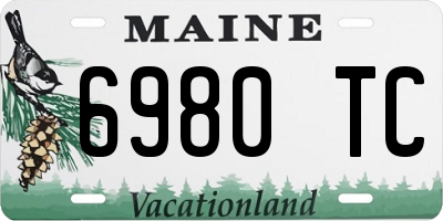ME license plate 6980TC
