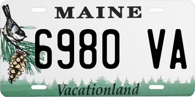 ME license plate 6980VA