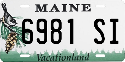 ME license plate 6981SI