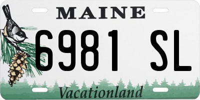 ME license plate 6981SL