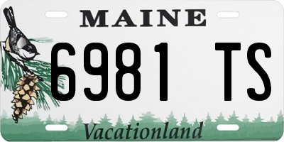 ME license plate 6981TS