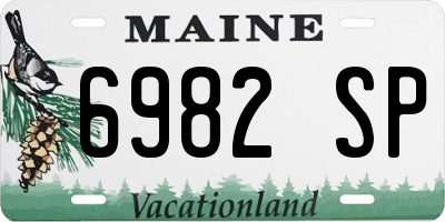 ME license plate 6982SP
