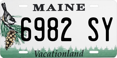 ME license plate 6982SY