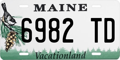 ME license plate 6982TD