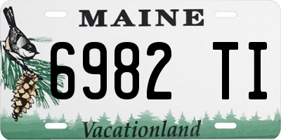 ME license plate 6982TI