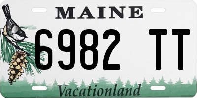 ME license plate 6982TT