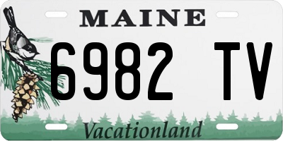 ME license plate 6982TV