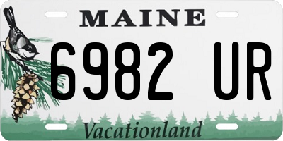 ME license plate 6982UR