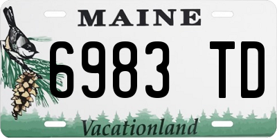 ME license plate 6983TD