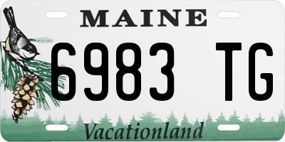 ME license plate 6983TG