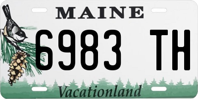 ME license plate 6983TH
