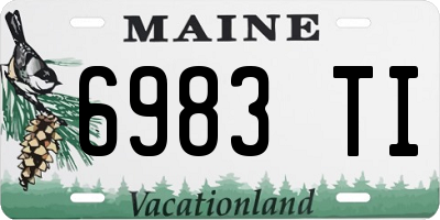 ME license plate 6983TI