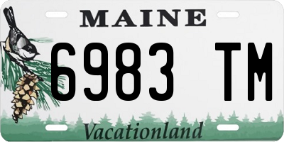 ME license plate 6983TM