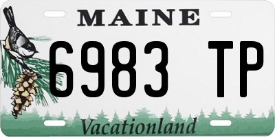 ME license plate 6983TP