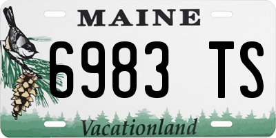 ME license plate 6983TS