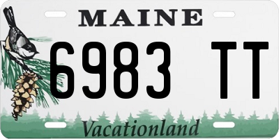 ME license plate 6983TT