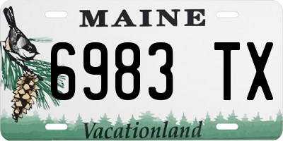 ME license plate 6983TX