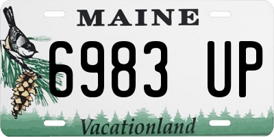 ME license plate 6983UP