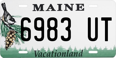 ME license plate 6983UT