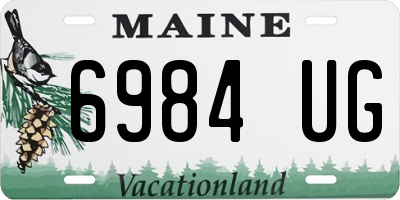 ME license plate 6984UG