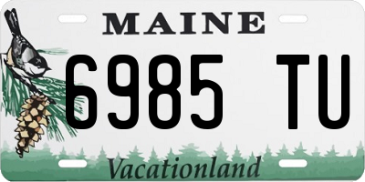ME license plate 6985TU