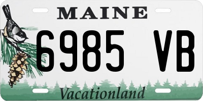 ME license plate 6985VB