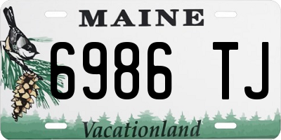 ME license plate 6986TJ