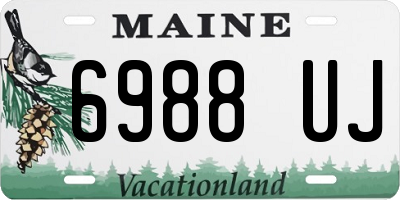 ME license plate 6988UJ