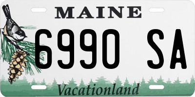 ME license plate 6990SA