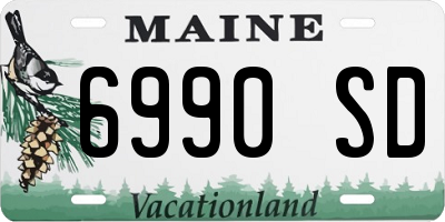 ME license plate 6990SD