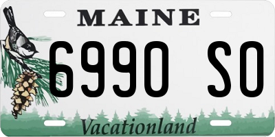 ME license plate 6990SO
