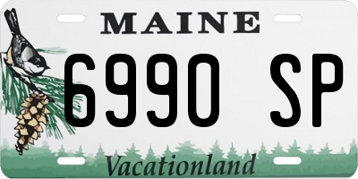 ME license plate 6990SP