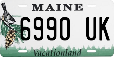 ME license plate 6990UK