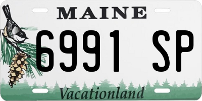 ME license plate 6991SP