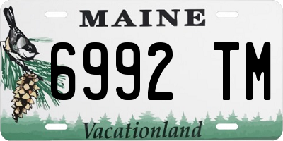 ME license plate 6992TM